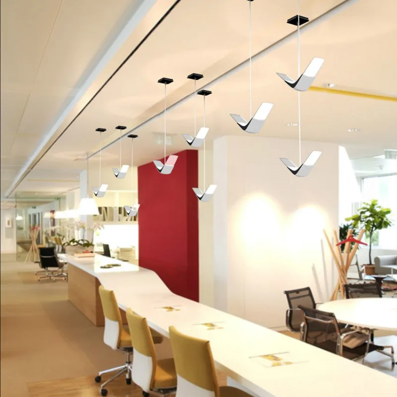 

IKVVT Vintage LED Pendant Lights Modern Creative Acrylic Hanging Lamp For Restaurant Livingroom Bar Cafe Decorations Home Light