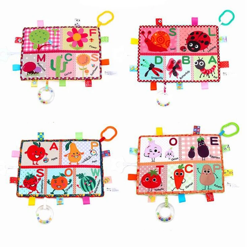 Мягкие Детские плюшевые игрушки многофункциональный креативный подарок фрукты цветок насекомых токарный станок Висячие когнитивные игрушки