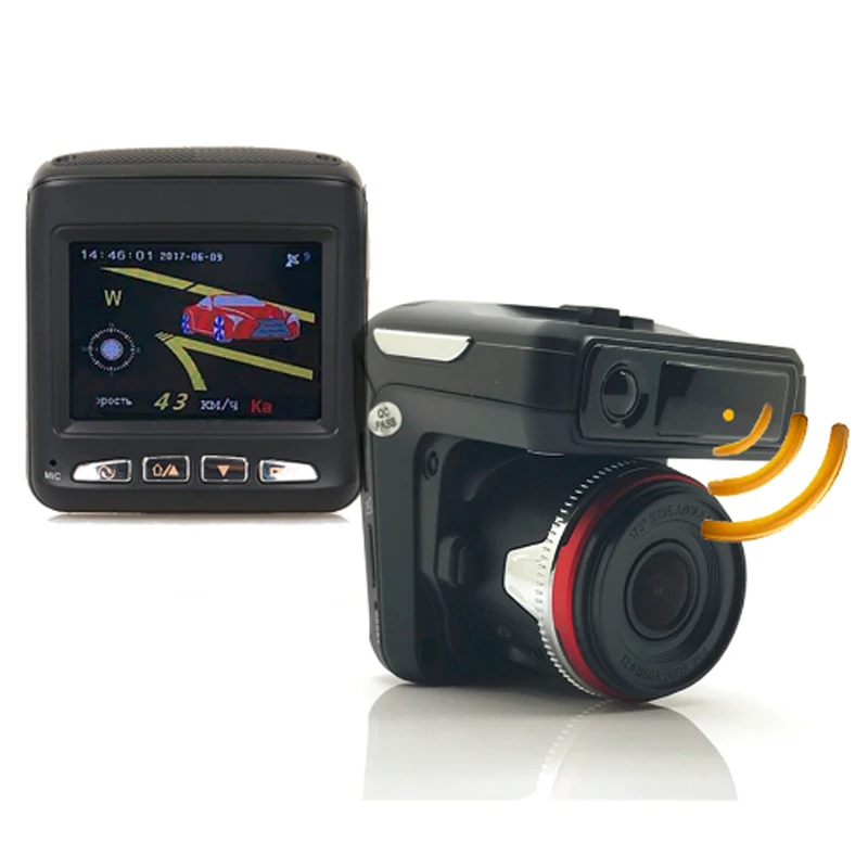 

Russian Voice 3 In 1 Car DVR Camera Anti Radar Detector Laser HD 720P Built-in GPS Logger Alarm System Digital Video Recorder