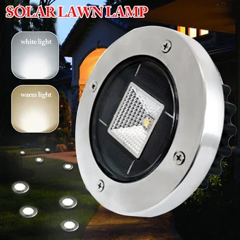 

2018 New Solar Ground Light Waterproof LED Garden lights Outdoor Pathway Solar Lamp Home Yard Lawn Road Decoration