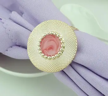 

12pcs Alloy Gold plated Cap Napkin Ring Serviette Buckle Holder Hotel Wedding Party Favour Decoration