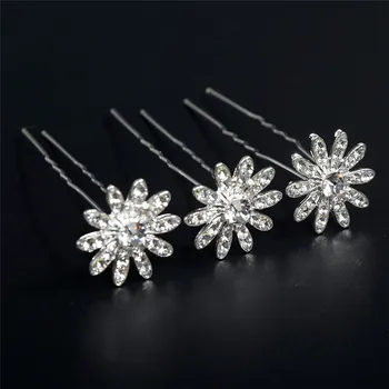 

20pcs Butterfly Flowers Crystal Hair Clips Wedding Bridal Faux Pearl Hairpins Jewelry Accessories Crown Bowknot hairpin