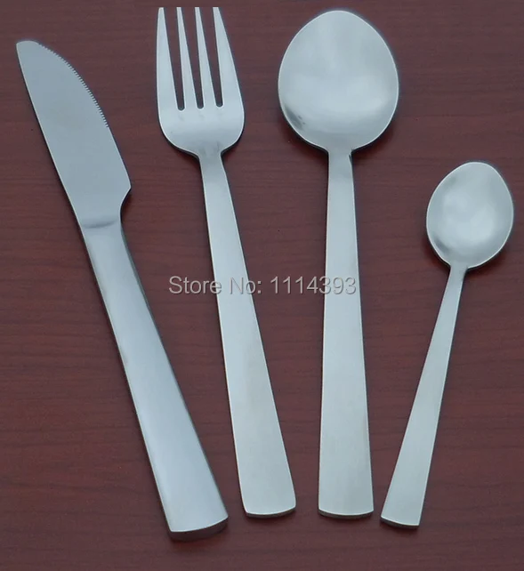 2166 Stainless steel Cutlery set 24pcs Mirror/ Flatware / Dinner Knife fork spoon coffee Tableware | Дом и сад