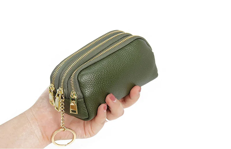 Express shiny gold coin holder wallet zipper top tassle lined change purse NEW 