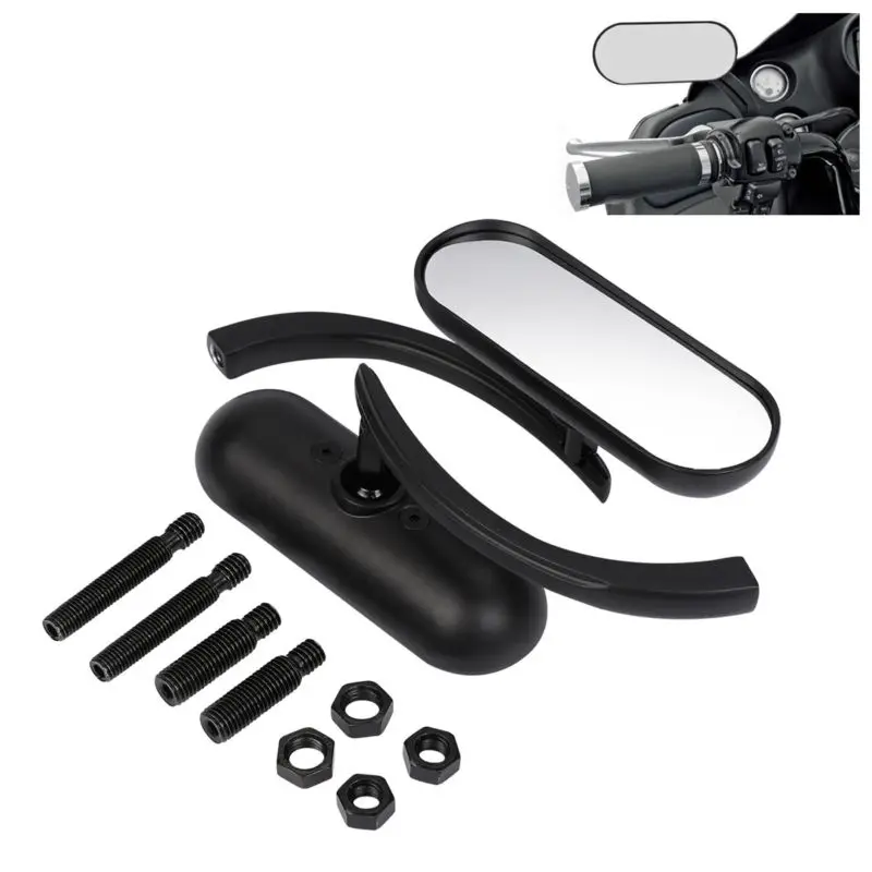 

Mini Oval Rear View Mirrors For Harley Heritage Softail Sportster Dyna Road King