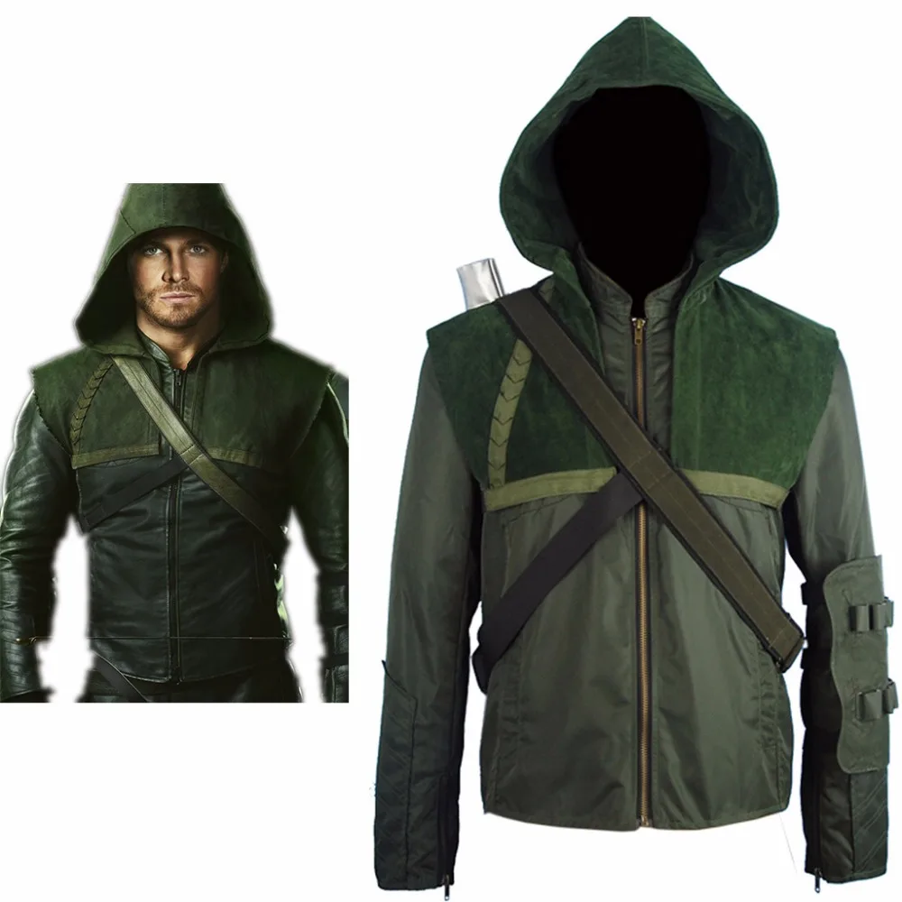 

Arrow Oliver Queen Connor Hoodie Jacket Pullover Halloween Comic-con Cosplay Costume Men Women Adults