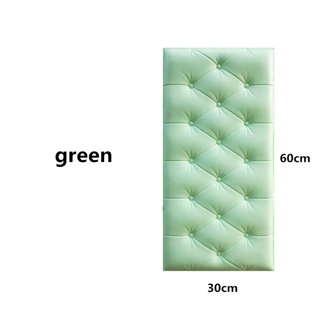 Yfashion 3D обои самоклеящиеся водонепроницаемые обои ПЭ пена 3D подходит для гостиной спальни детской комнаты домашний декор - Цвет: green