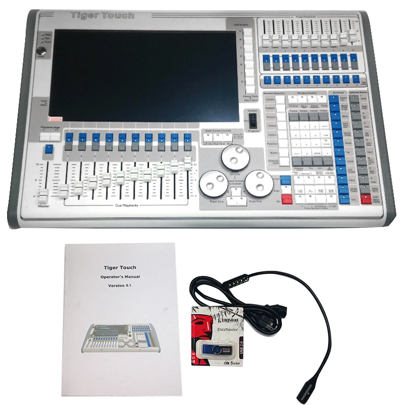 

New tiger touch 10.0 system controller large outdoor stage lighting controller dodge console entertainment DJ equipment