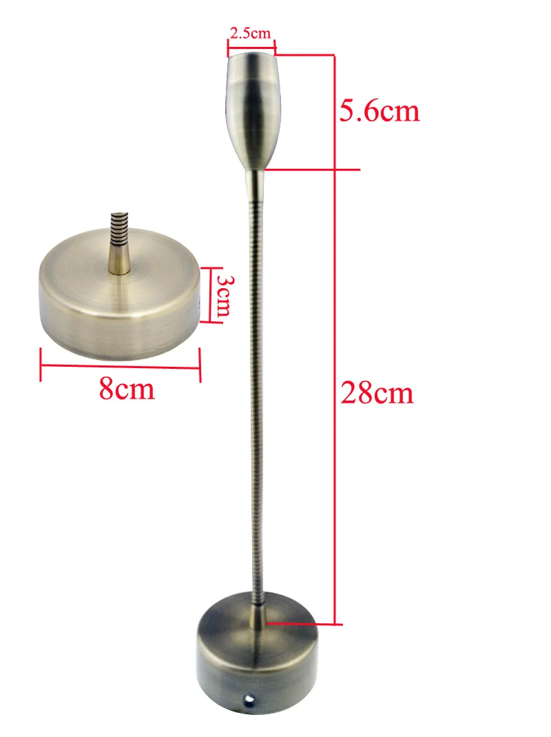 Гибкий 3 Вт светодиодный настенный светильник s светодиодный прикроватный светильник для спальни светильник для чтения бра Светодиодный точечный светильник Настенный светильник Murale светильник