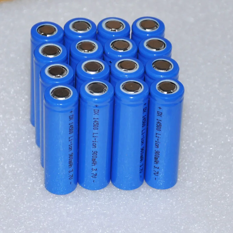 Big sale 16pcs UNITEK ICR 3.7v 14500 li ion battery 900mah AA
