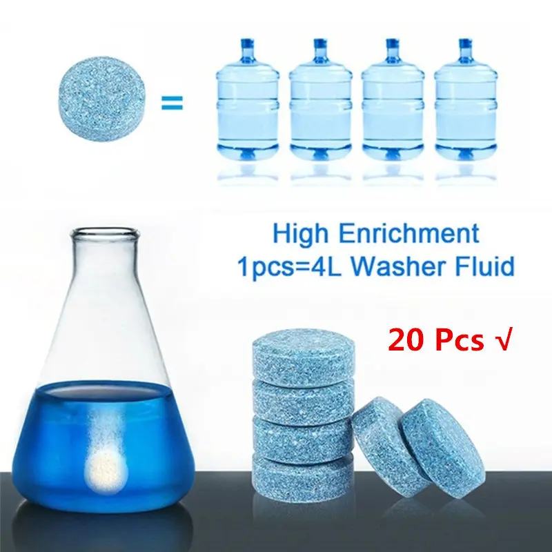

20 Pcs Multifunctional Effervescent Spray Cleaner Concentrate Home Cleaning Toilet Kitchen Cleaner Chlorine Tablets Clean Spot