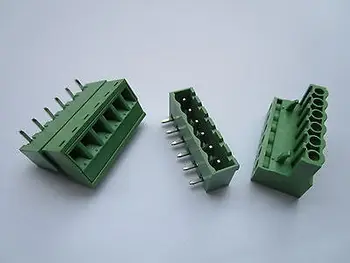 

20 pcs 5.08mm Close Angle 6 pin Screw Terminal Block Connector Pluggable Type