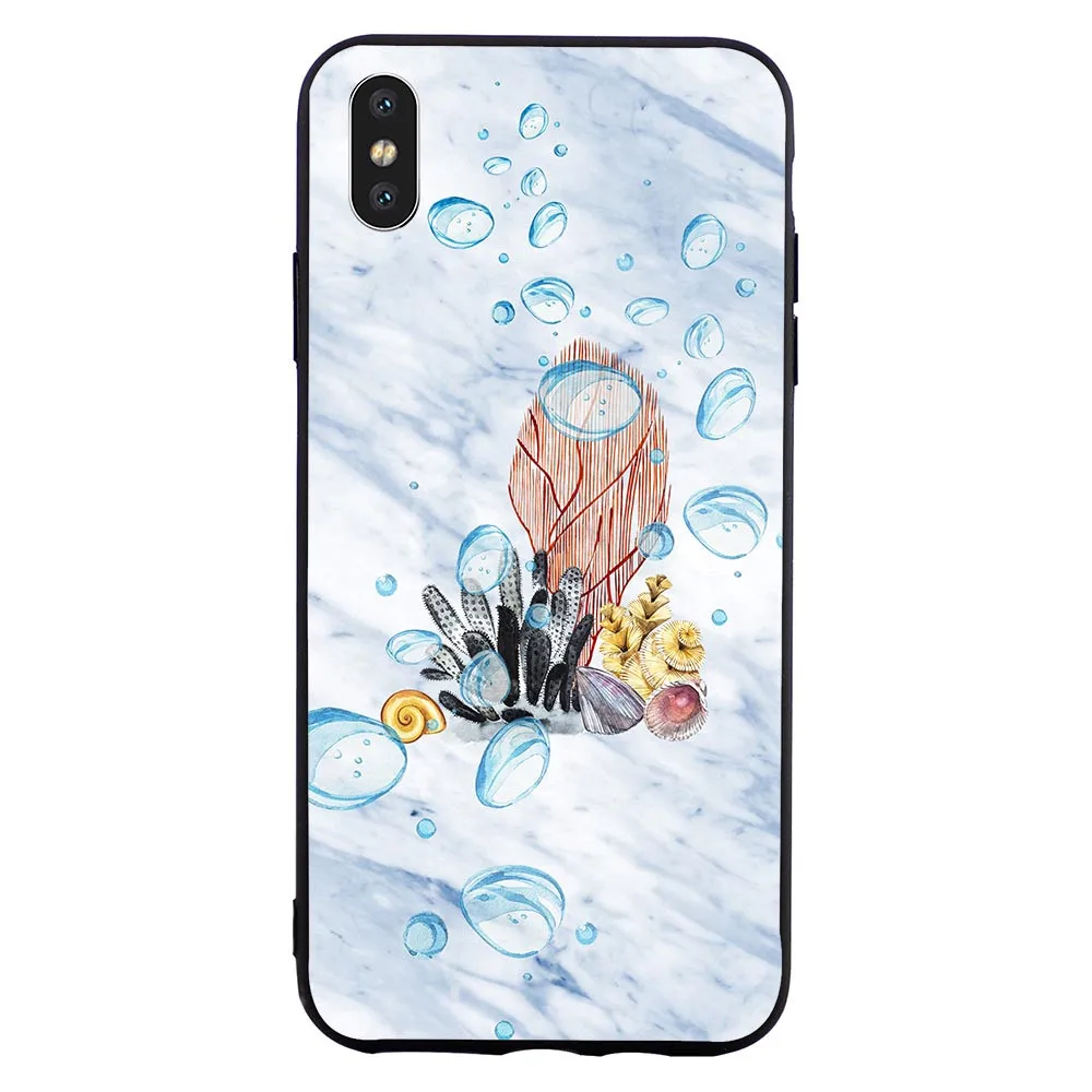 

Protective Marble Case for iPhone X Ocean Phone Cover for iPhone 6 Case 7 XR 8 Plus 5 6S 5S SE Xs Max Covers Back Skin Soft TPU