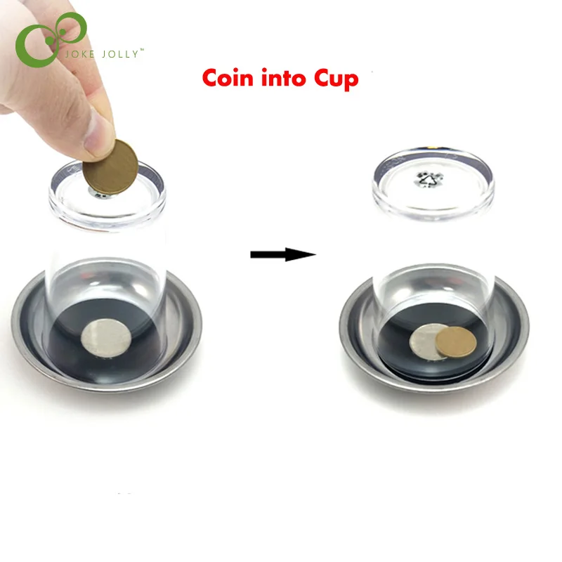 Magic Trick Coin into the Cup COINS Through the Glass