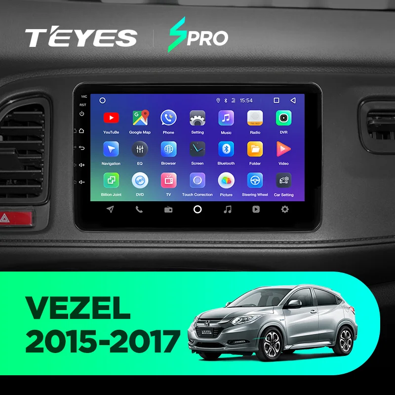 TEYES SPRO Штатная магнитола для Хонда Везел Honda Vezel Android 8.1, до 8-ЯДЕР, до 4+ 64ГБ 32EQ+ DSP 2DIN автомагнитола 2 DIN DVD GPS мультимедиа автомобиля головное устройство