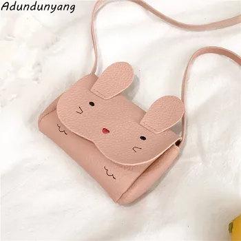 

Cute cartoon Children Handbag Girls Bags Fashion Baby PU Leather Shoulder Bags Candy Coin Purse Wallet Toddler rabbit Bags