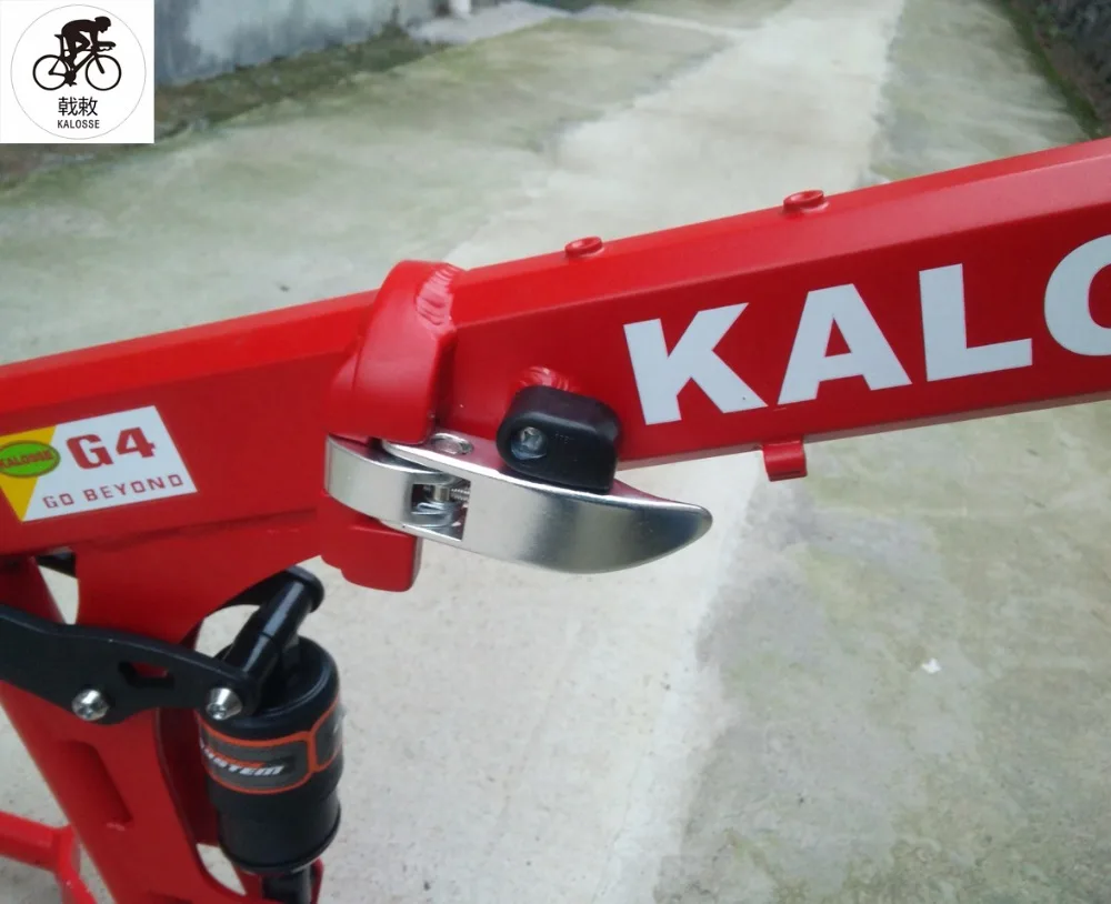 Clearance Kaloss Full suspension  snow bike frame BB120mm   26*4.0 inch  Folding Fat bike frame 26*17 inch , Beach bike  frame 7