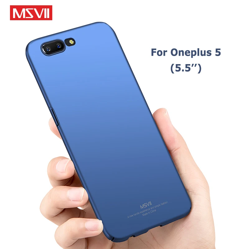 Oneplus 5 Чехол Бренд Msvii Тонкий матовый чехол one plus 5 T чехол s oneplus 5 T Чехол Жесткий PC чехол для One plus 5 T oneplus 5 чехол s