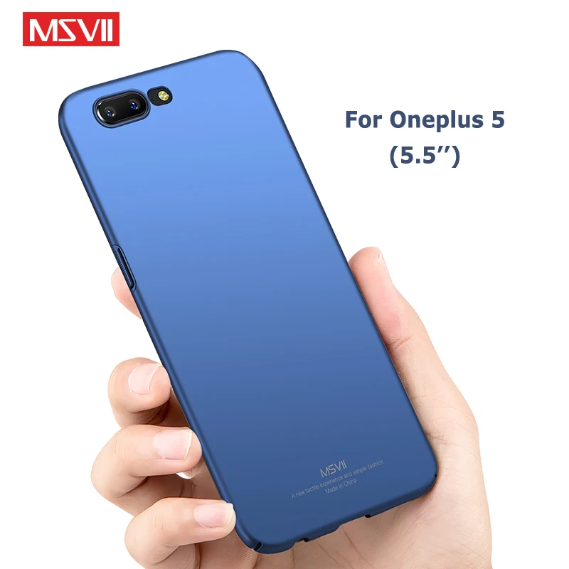 

Oneplus 5 Case MSVII Brand Slim Frosted Cover one plus 5 T Cases oneplus 5T Case Hard PC Cover For One plus 5T Oneplus5 Cases
