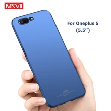 Oneplus 5 caso msvii marca magro fosco capa um mais 5 t casos oneplus 5 t caso capa dura para um plus 5 t oneplus5 casos