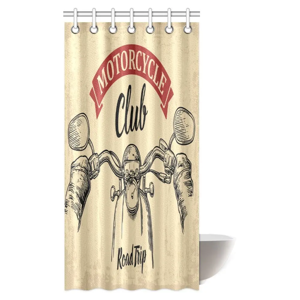 Retro 70s Shower Curtain - 72x72 Inch, Waterproof Polyester With 12 Hooks, Vintage Bathroom Decor
