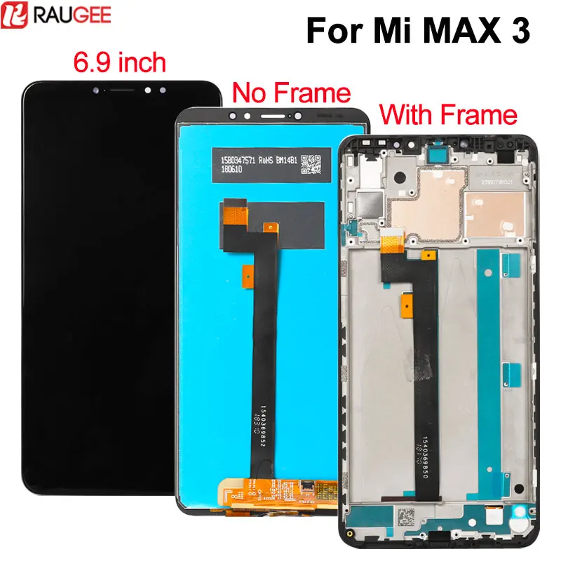 

Touch Screen For Xiaomi Mi Max 3 LCD Display with Frame New Digitizer Glass Panel Replacement For Xiaomi Mi Max 3 Display 6.9