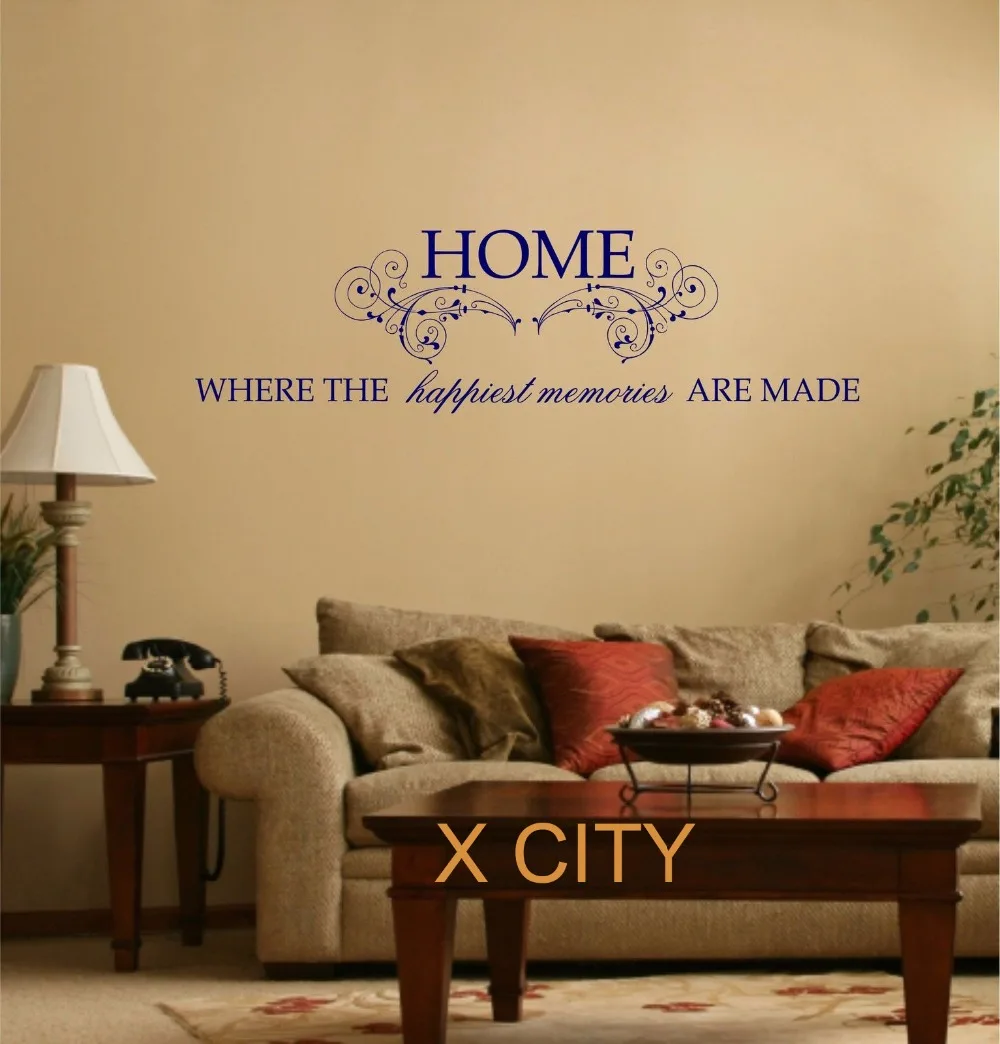 Casa Recuerdos Mas Felices Citar Palabras Arte De La Pared De La