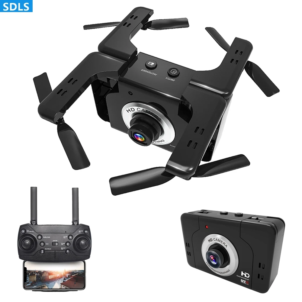 

RC Quadrocopter Mini Drone With HD Wifi Camera 5MP/2MP Wide Angle Camera Foldable Helicopter One Key Return Altitude Hold Dron