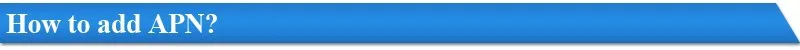 How to add APN