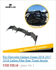 PP передний бампер с губой для Chevrolet Camaro- передний бампер спойлер наборы кузова