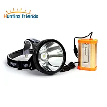 12 шт./лот, сверхяркий светодиодный фонарь для охоты и друзей, фонарь для кемпинга, перезаряжаемый налобный фонарь 18650 USB, фонарь для улицы