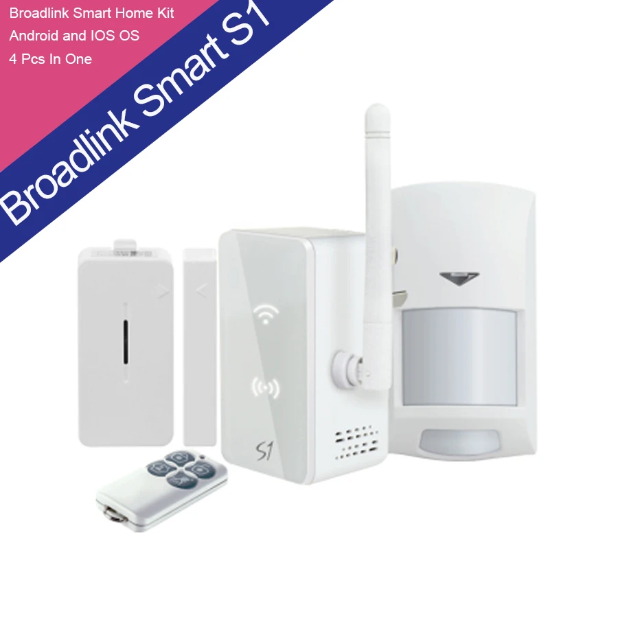 2016 New Broadlink s1c s1 SmartOne Alarm Security Sensor Kit For Home