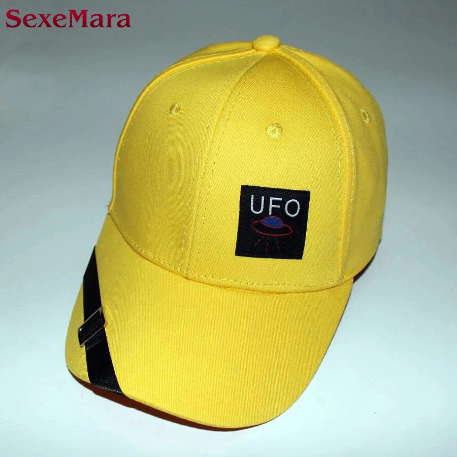 New Hot Cotton Embroidery Letter UFO Baseball Cap Snapback Caps Fitted