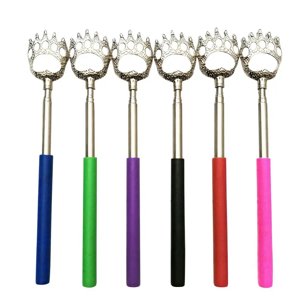 

Random color 1PC Beauty Tools Accessories Extendable Itching Stick Back Massager Stainless Steel Curved Back Scratcher