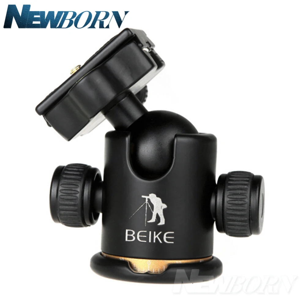 BEIKE алюминиевый BK-03 штатив для камеры с шаровой головкой с быстроразъемной пластиной Профессиональный штатив для камеры Максимальная нагрузка до 8 кг