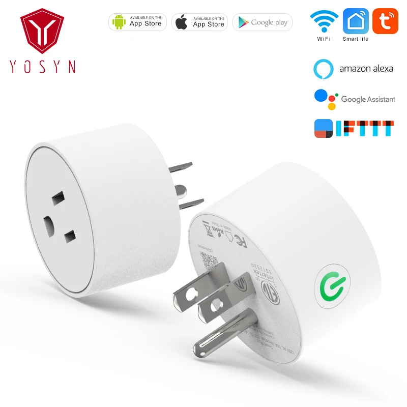 YOSYN умная розетка Wifi умная розетка беспроводной разъем питания умная вилка США работа с Alexa Google Assistant iftt
