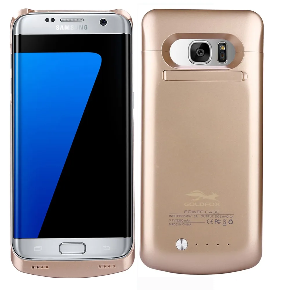 5200mAh Battery Case for Galaxy S7 Edge External Battery Backup Charger Case Cover Pack Power Bank