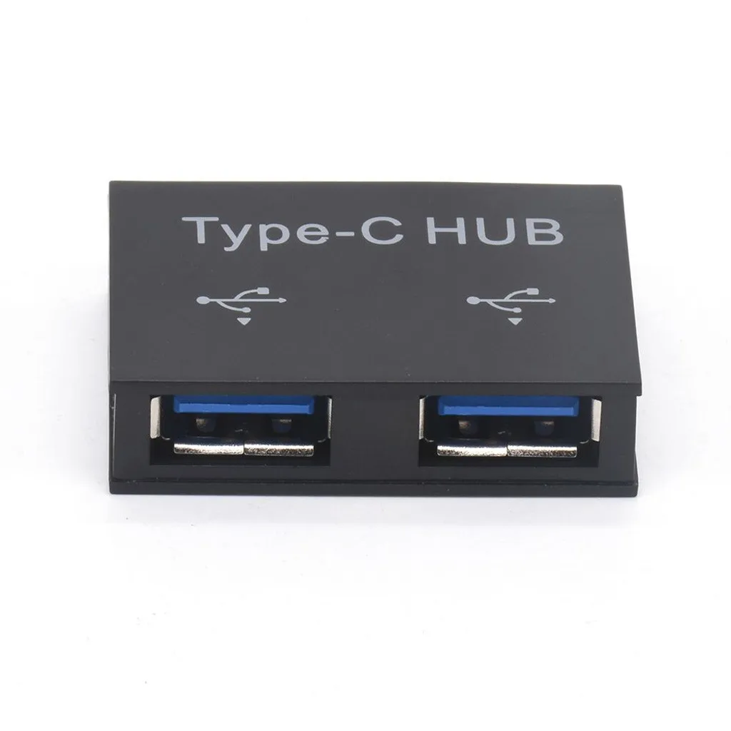 USB usb-хаб 2в1 type-C на 2 порта зарядное устройство концентратор адаптер для смартфона или компьютера сплиттер ПК Компьютерные аксессуары