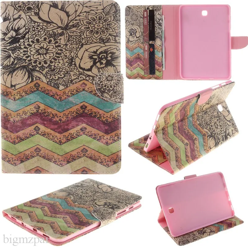 For Samsung Galaxy Tab S2 8.0 Case High Quality Fashion Insider Painting PU Leather Cover Case For Samsung T710 SM-T715 T715 (56)
