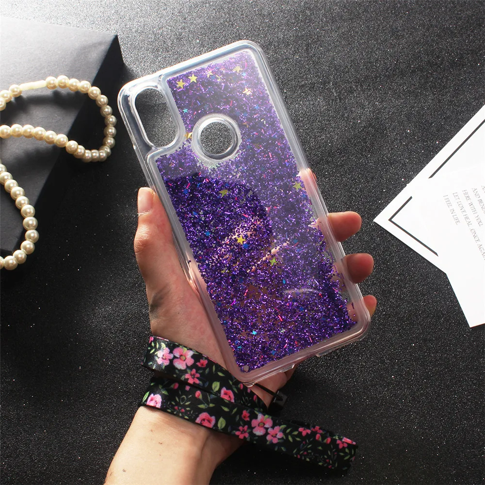 Luxury Glitter Flamingo Case For Xiaomi 6X A2 Cover Silicone Soft Cases For Xiao Mi 6X A2 Dynamic Liquid Quicksand Case Coque5