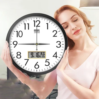 

Round Clock Mechanism Modern Home Electronic Modern Design Kitchen Living Wall Clock Digital Best Selling 2018 Products WZH110