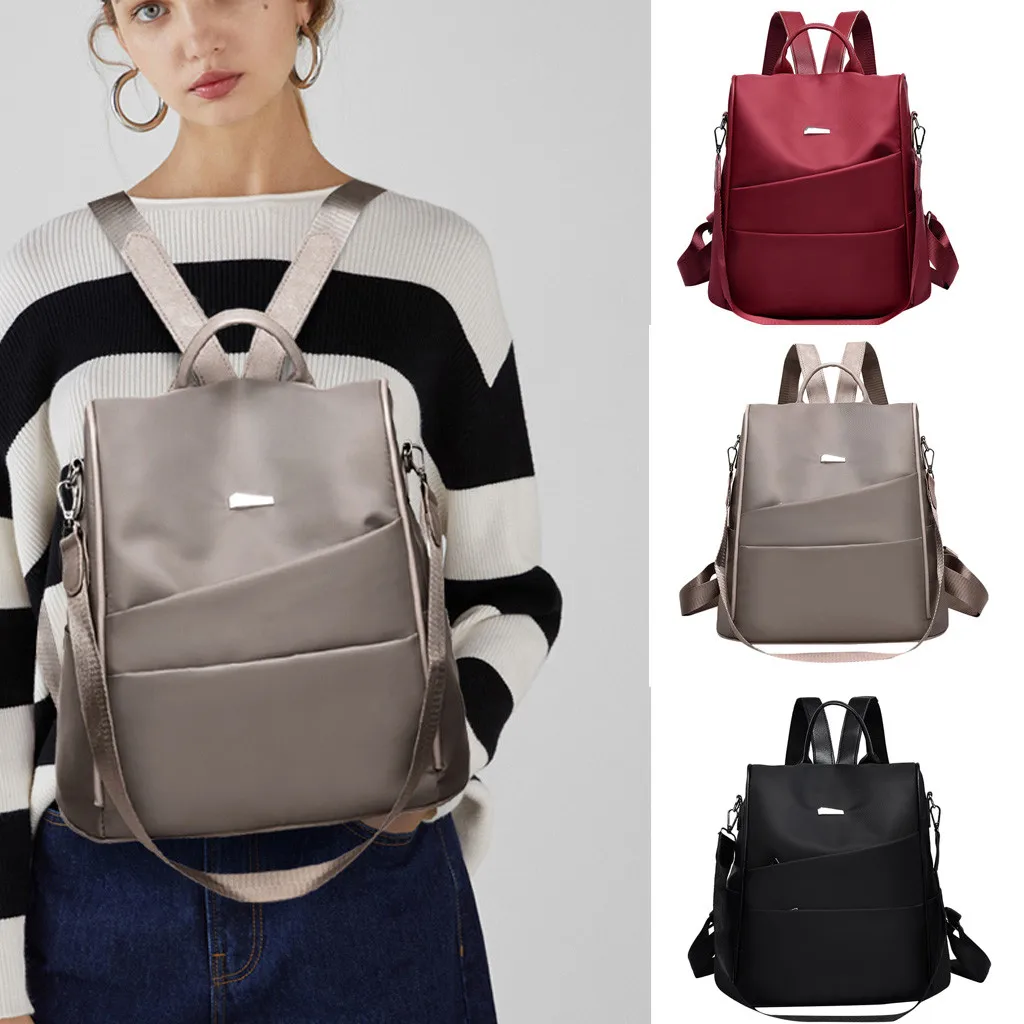 

2019 mochila travel backpack women laptop Fashion Girls Nylon Canvas Large Capacity Travel Backpack Shoulder Bag Handbag #smt