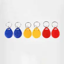 50 шт. 13,56 МГц IC M1 поисковая метка кольцо для ключей Карточки контроля доступа микс Цвет для интеллигентая(ый) доступа Управление и посещаемость времени