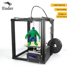 2017 новые Ender-4 3D лазерный принтер, автоматическое выравнивание, RepRap Prusa i3 coreyx 3D комплект принтера с нитями + 8 г SD Card + Инструменты Бесплатная