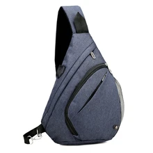 Мужская сумка через плечо, модная спортивная сумка через плечо с зарядкой через usb