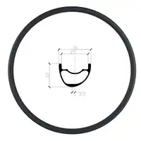 29er MTB XC 30mm hookless asymmetric carbon rim clincher tubeless 22mm deep UD 3K matte glossy 24 28 32 Holes 29in mountain bike