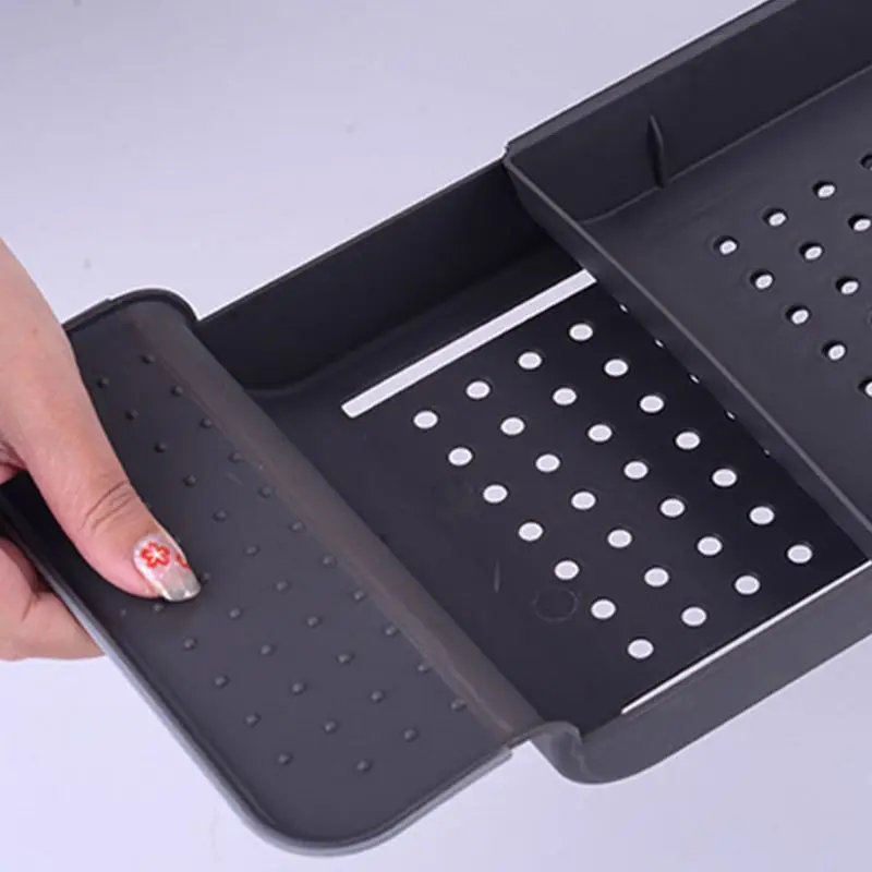 حوض حوض الرف العلبة دش توسيع حامل رف صينية تخزين أكثر من حمام متعددة الوظائف المنظم للحمام دش حوض حوض الرف العلبة دش توسيع حامل رف صينية تخزين أكثر من حمام متعددة الوظائف المنظم للحمام دش