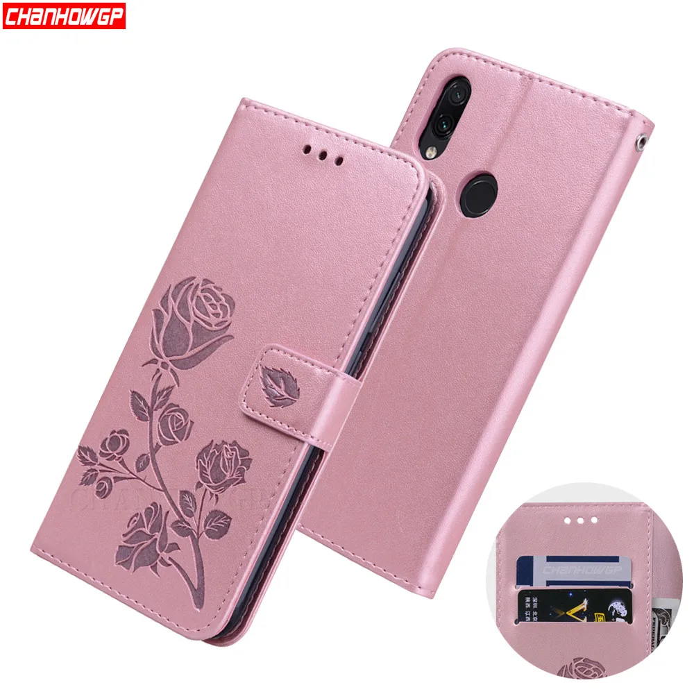 

Cover For Redmi Note 7 Cute Rose Floral Wallet Leather Case For Xiaomi Redmi 7 Flip Leahter Case For redmi note7 redmi7 Cases