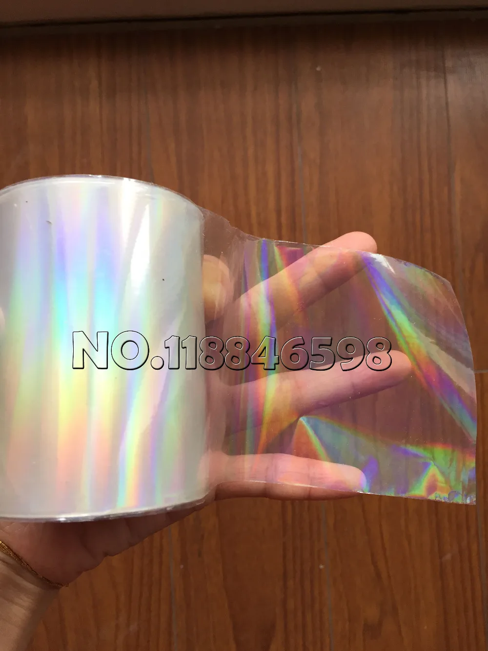 PACKAGE WITH 100 HOLOGRAPHIC PAPERS //1 SIDE //30X21 CM NEW