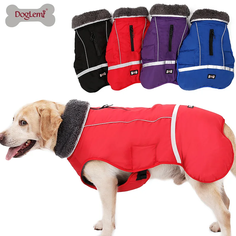 DogLemi New Design Water Resistant Dog Jacket Winter Pet Dog Clothes